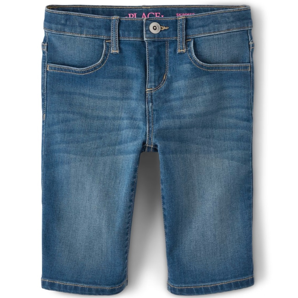 The Children’s Place Girls Stretch Denim Skimmer Shorts - Rose Wash